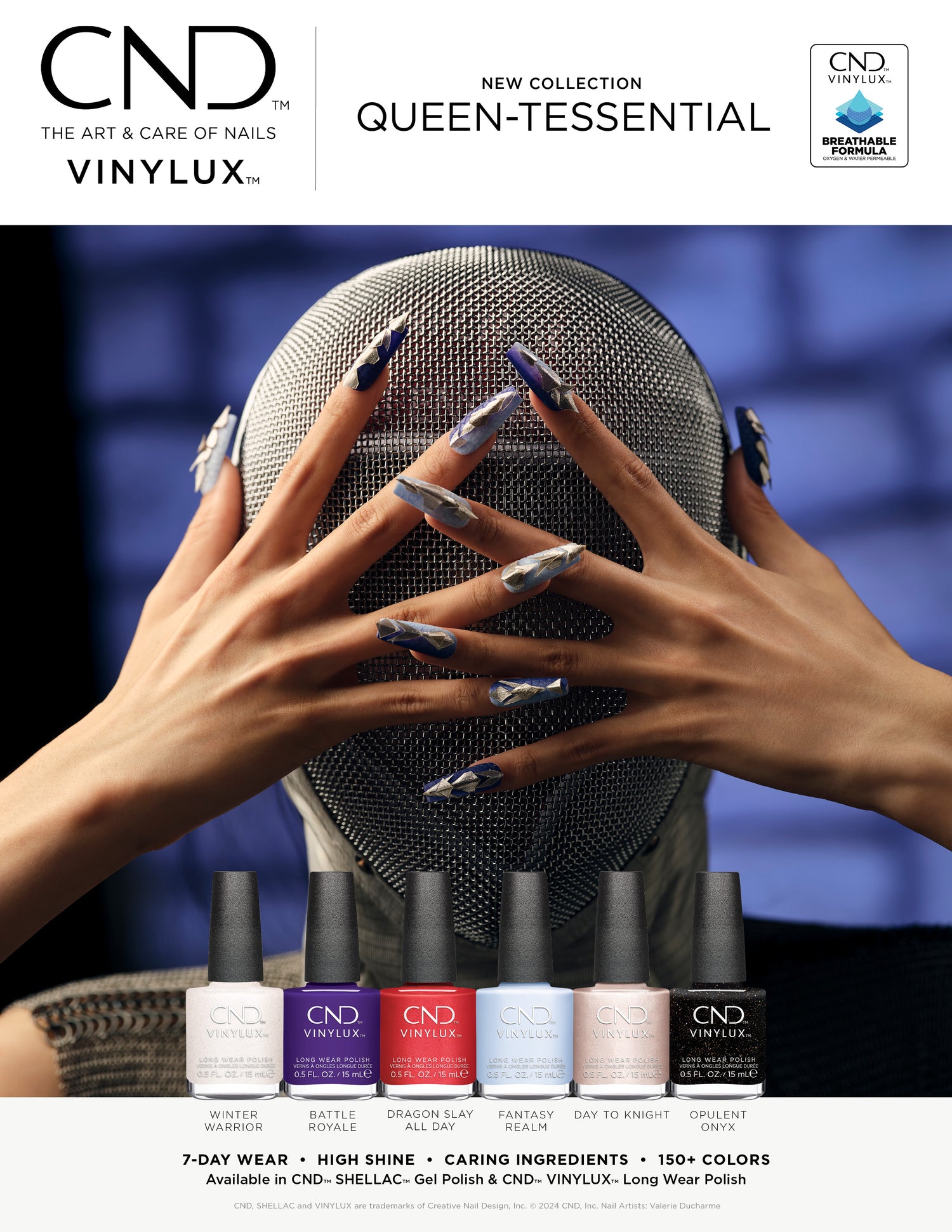 CND Vinylux Queen-tessential Collection Winter Warrior #479 .5 oz.