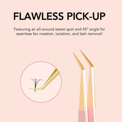 Kiara Sky 45° Angle Tweezer - Pink
