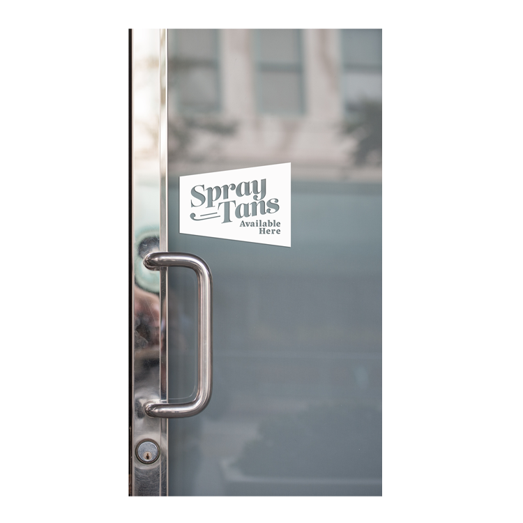Window Sticker Spray Tans Available Here