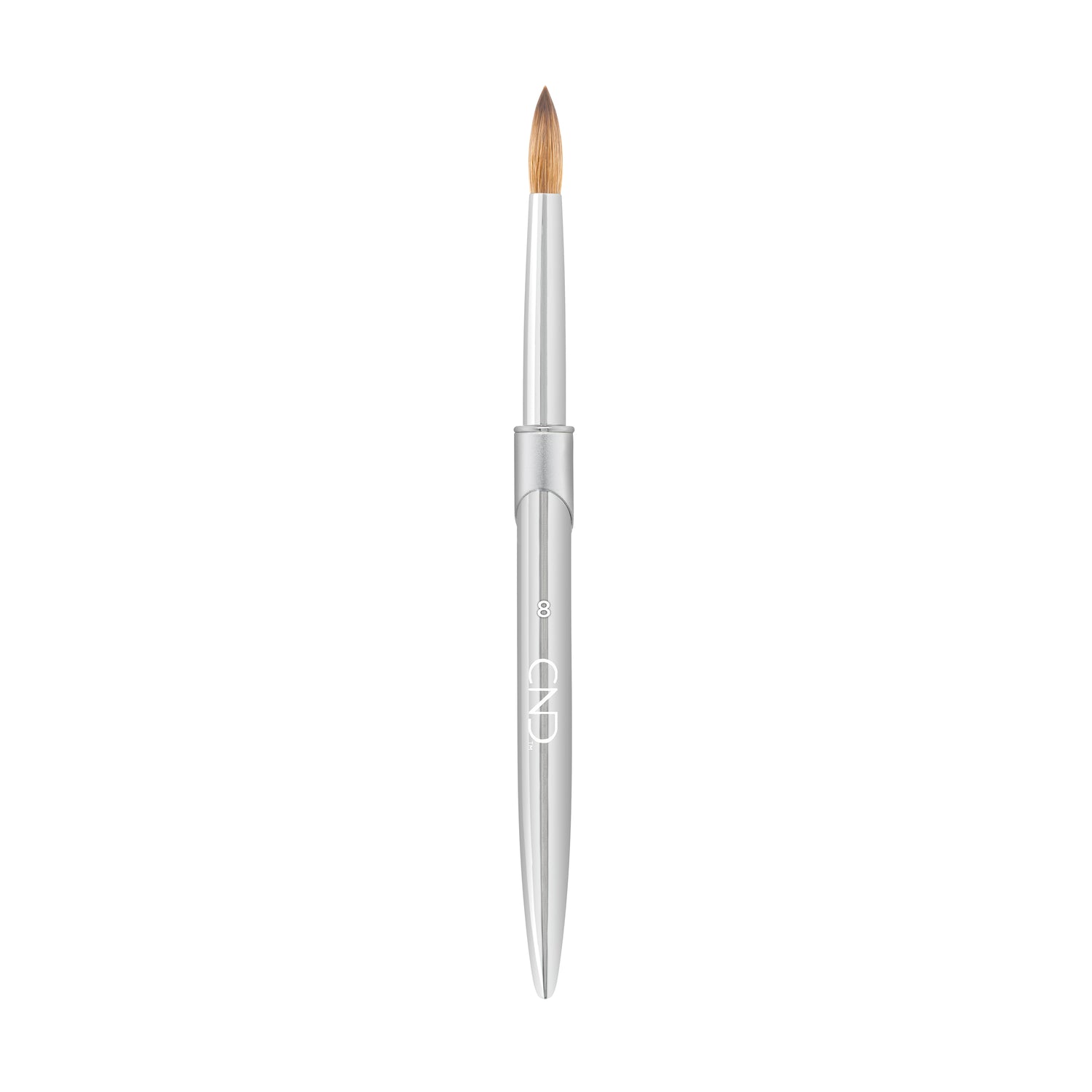 CND Pro Sculpting Liquid & Powder Round Brush Size #8 - PinkPro Beauty Supply