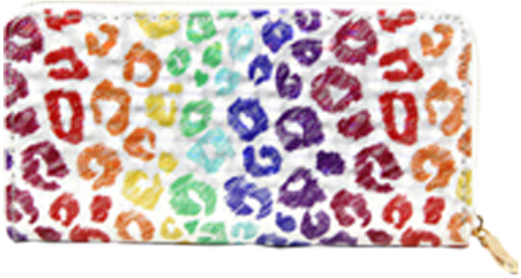 Rainbow Leopard Wallet