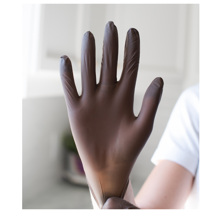 Framar Mocha Mittens Nitrile Gloves Small 100 Pack