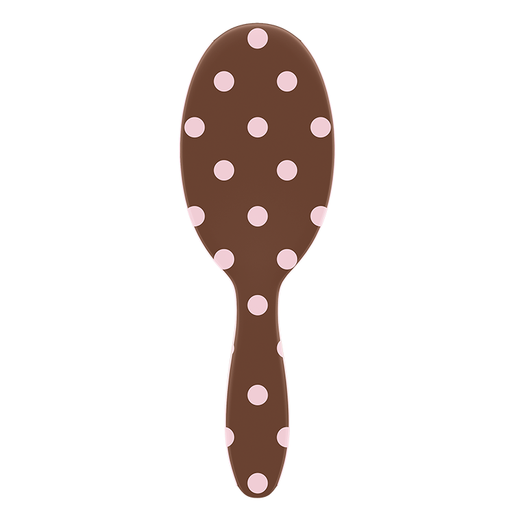Framar Mini Polish Brush Polka Dots Chocolate