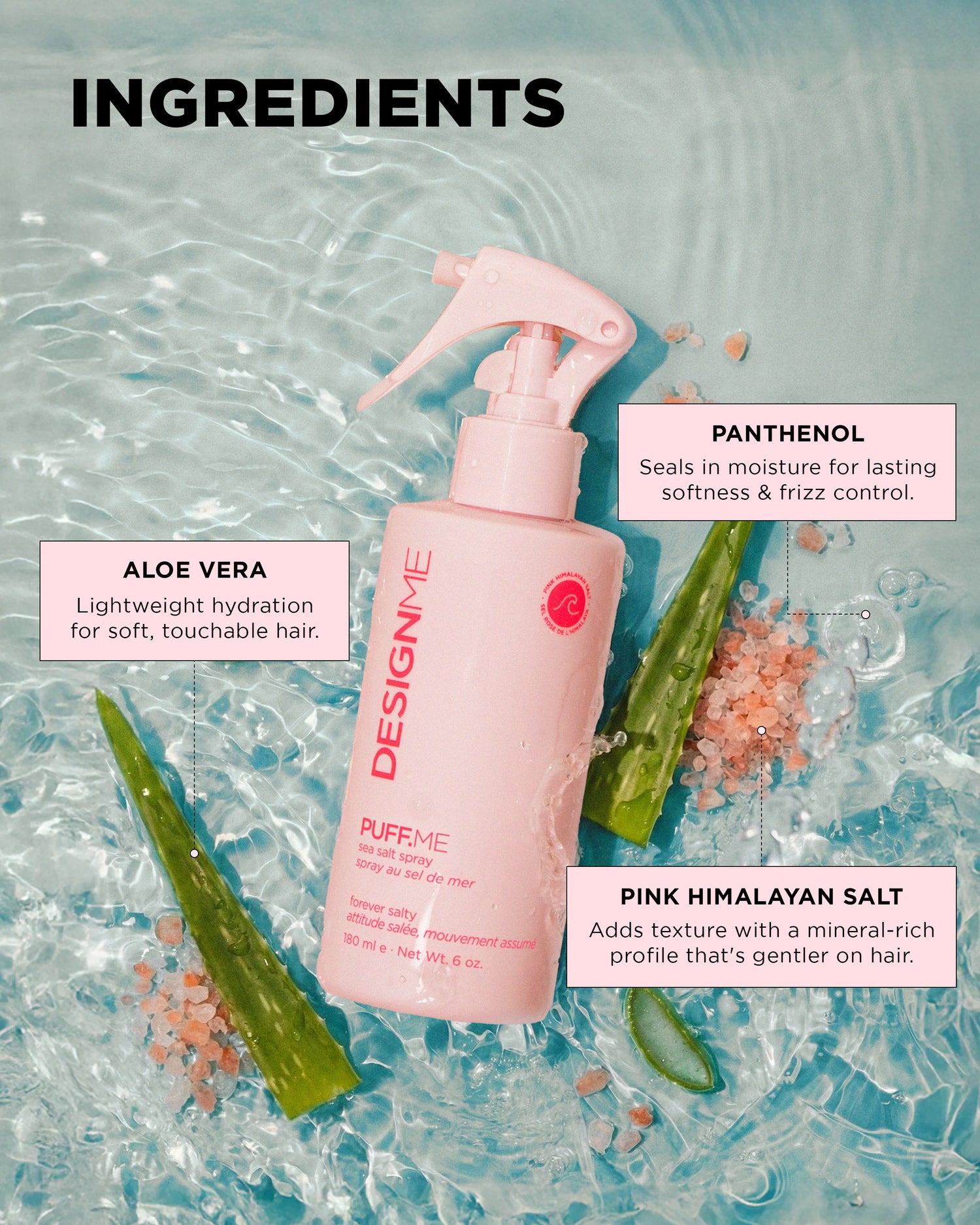 DESIGNME PUFF.ME Sea Salt Spray 6 oz