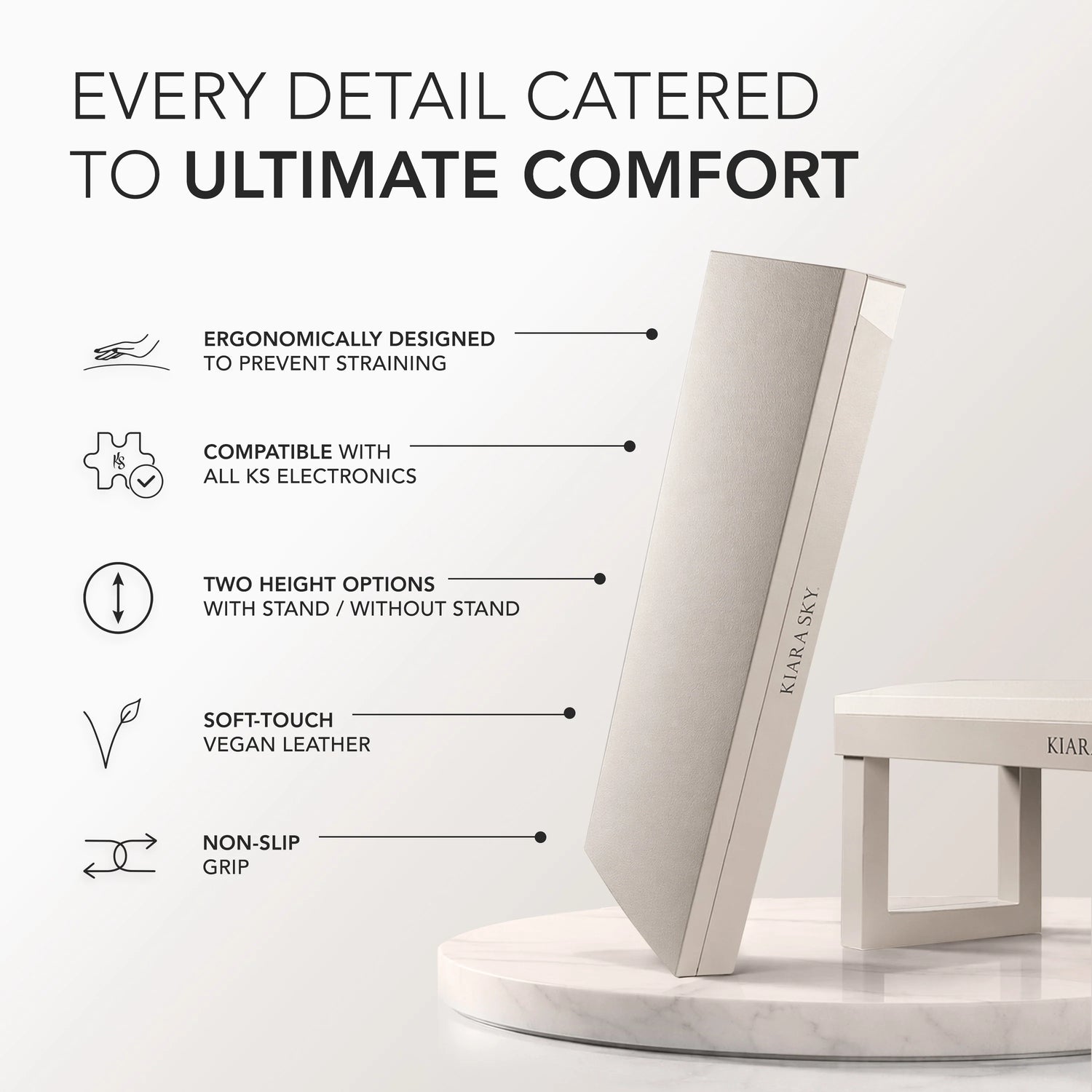 Kiara Sky Professional Nail Arm Rest – Tan
