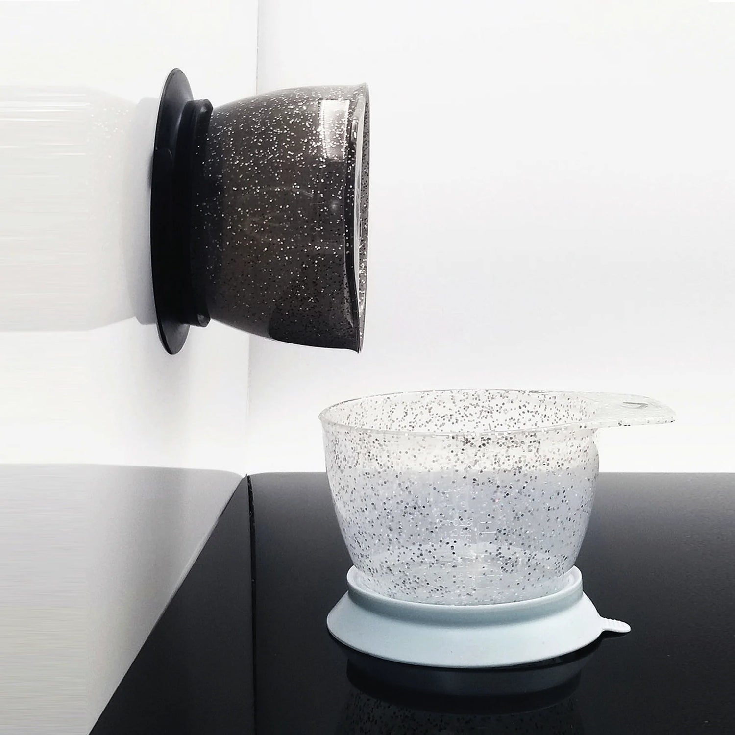 Colortrak Galaxy Glitter Color Bowls with Suction Rings - 2 Pack