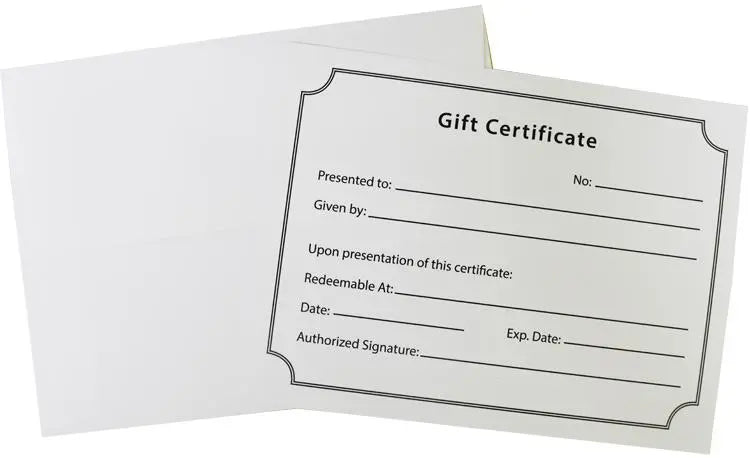 50-Pack Gift Certificates PinkPro Beauty Supply