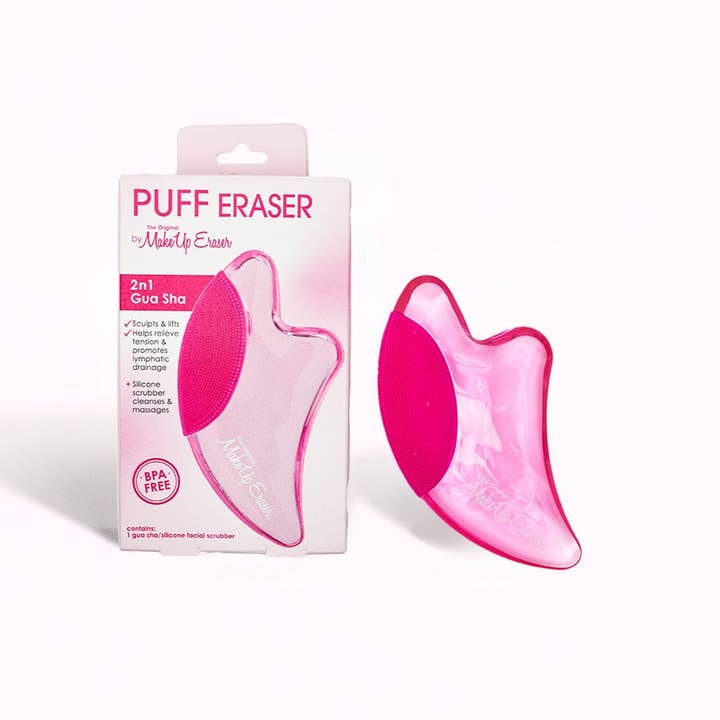 MakeUp Eraser Puff Eraser: 2 in 1 GuaSha