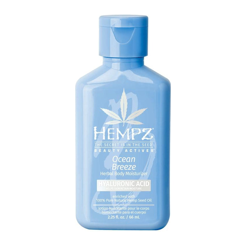 Hidratante corporal a base de hierbas con ácido hialurónico Hempz Ocean Breeze