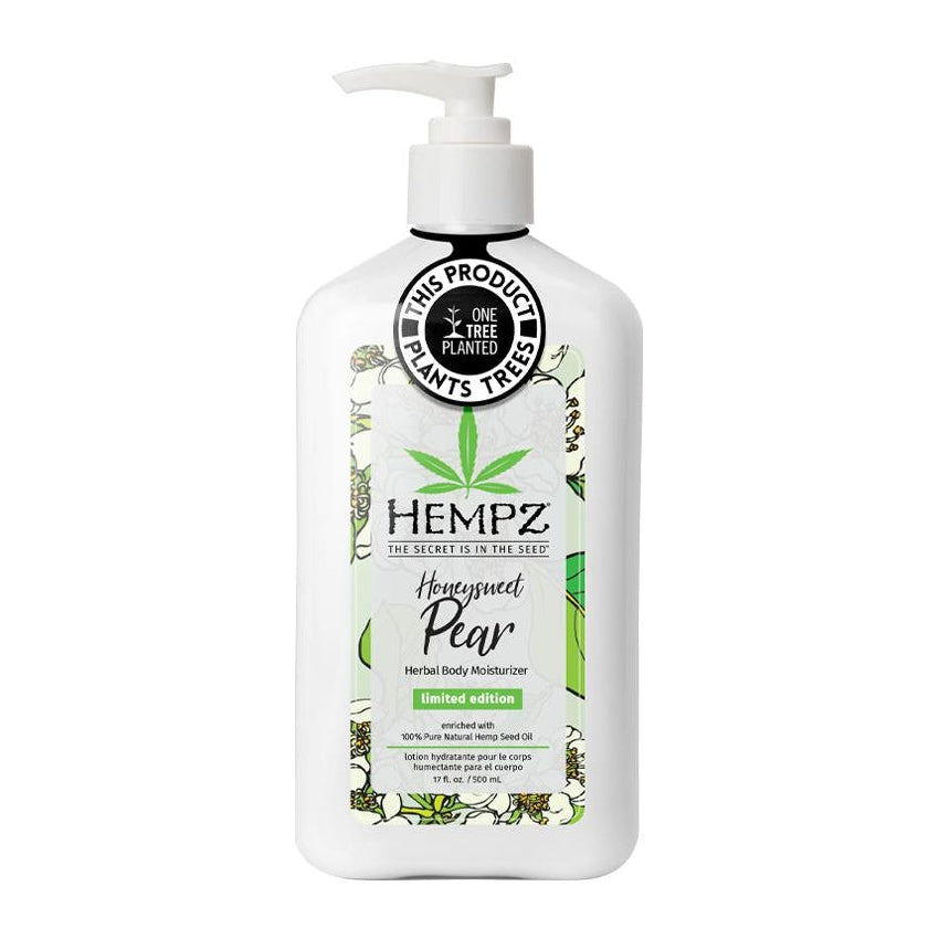 Hidratante corporal a base de hierbas de pera Honeysweet de edición limitada de Hempz