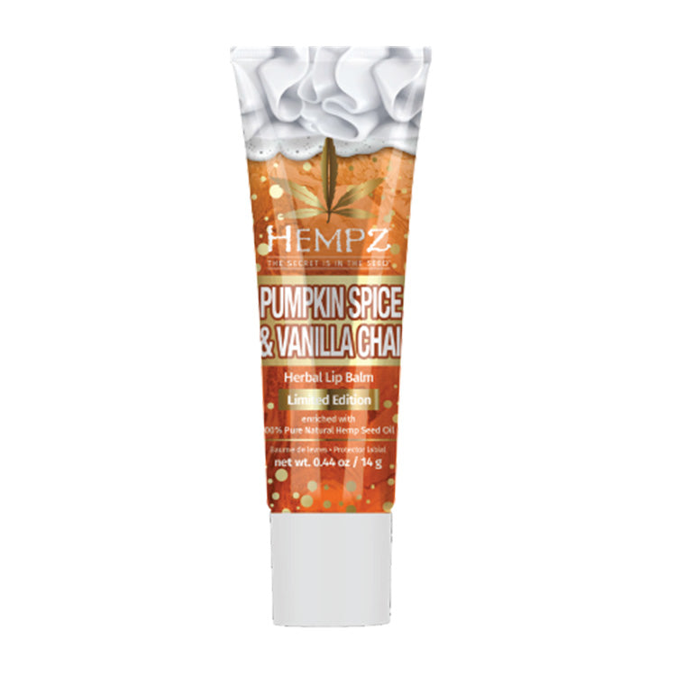 Hempz Limited Edition Pumpkin Spice & Vanilla Chai Lip Balm 0.44 oz.