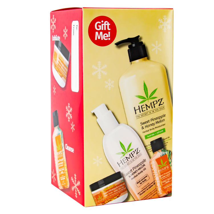 Hempz Sweet Pineapple & Honey Melon 4 Piece Gift