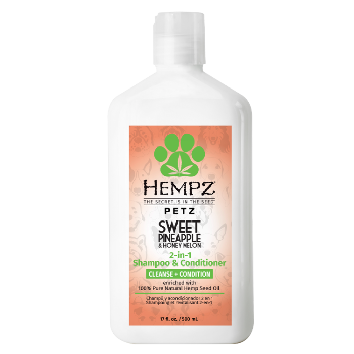 Hempz Petz Herbal Shampoo & Conditioner Sweet Pineapple & Honey Melon - 17 oz.