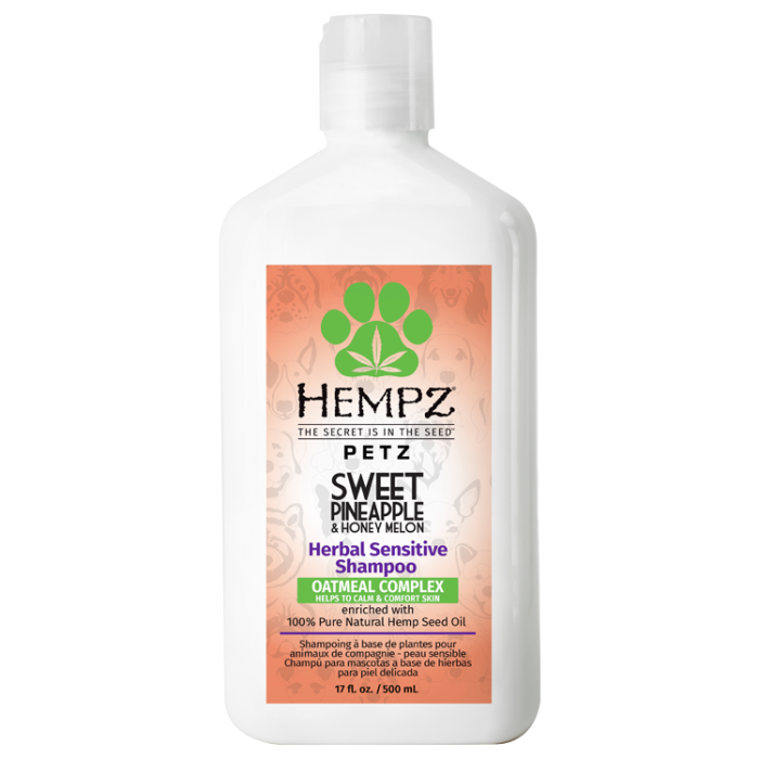 Hempz Petz Herbal Sensitive Shampoo Sweet Pineapple & Honey Melon - 17 oz.