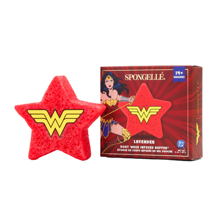 Spongelle Wonder Woman Lavender Body Buffer - DC Superhero