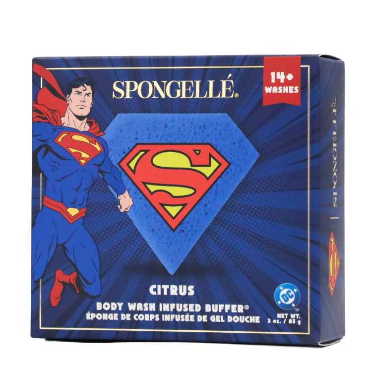 Spongelle Superman Citrus Body Buffer- DC Superhero