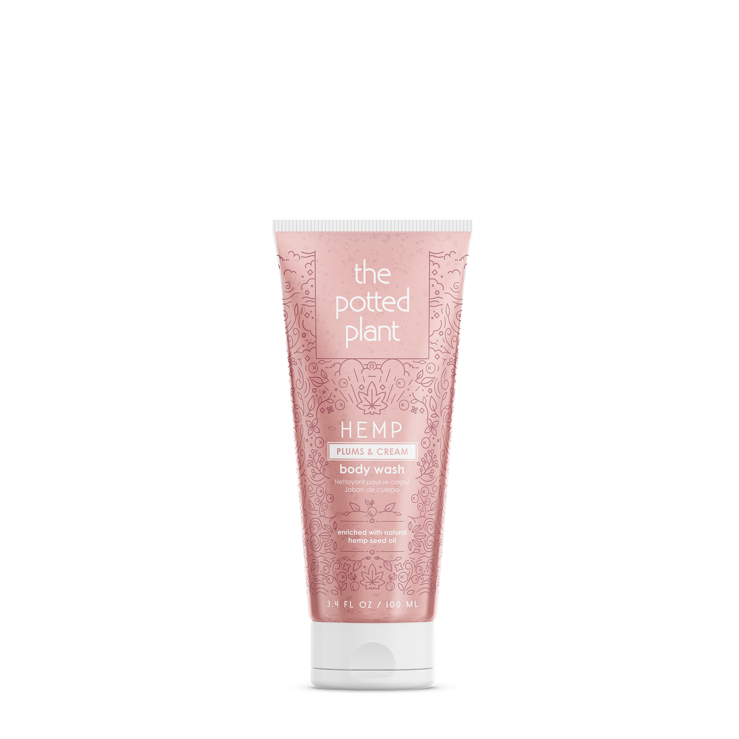 The Potted Plant Plums & Cream Body Wash 3.4 oz. The Potted Plant