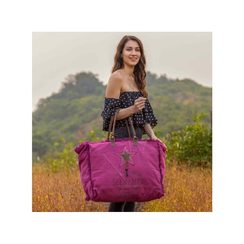 Myra Bag Popping Pink Weekender Bag