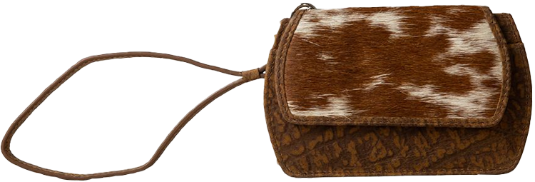 Myra Wallet Shorthorn Hairon Wristlet