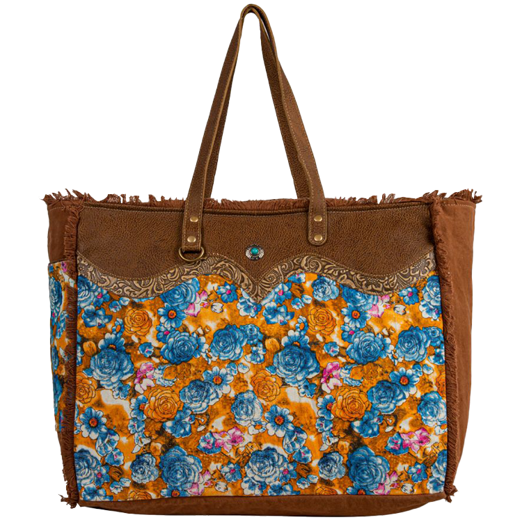 Myra Bag Blue Ridge Blooms Weekender Bag