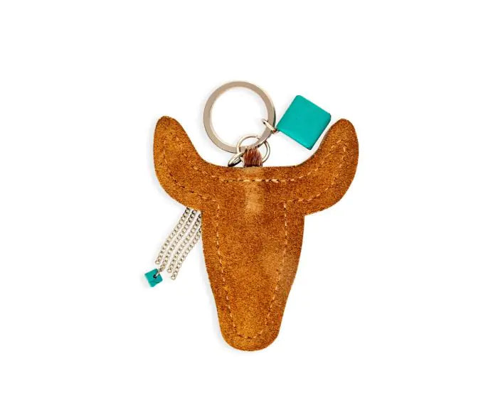 Myra Key Fob Buffalo Head Hair-On