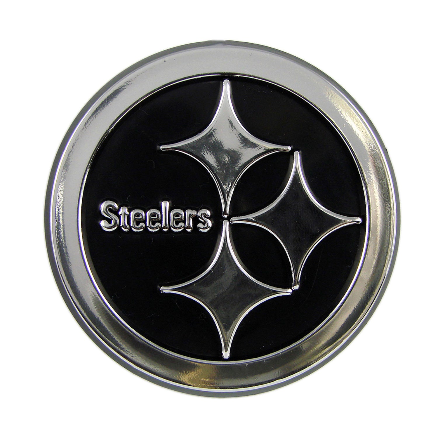 Fanmats Pittsburgh Steelers Molded Chrome Emblem