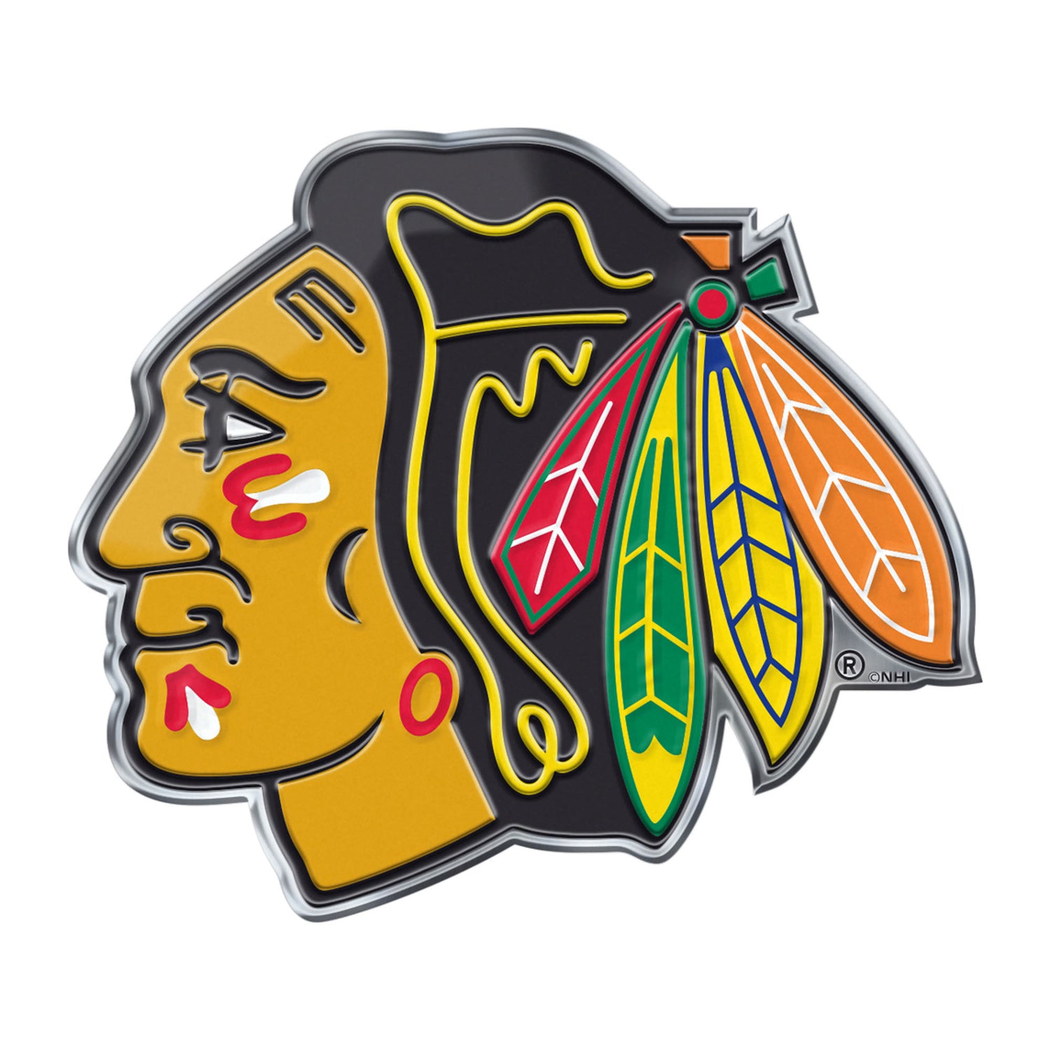 Fanmats Chicago Blackhawks Embossed Color Emblem