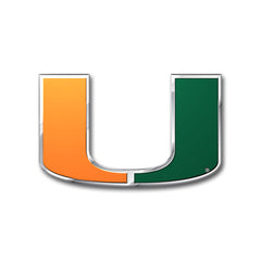 Fanmats Miami Hurricanes Embossed Color Emblem Fanmats