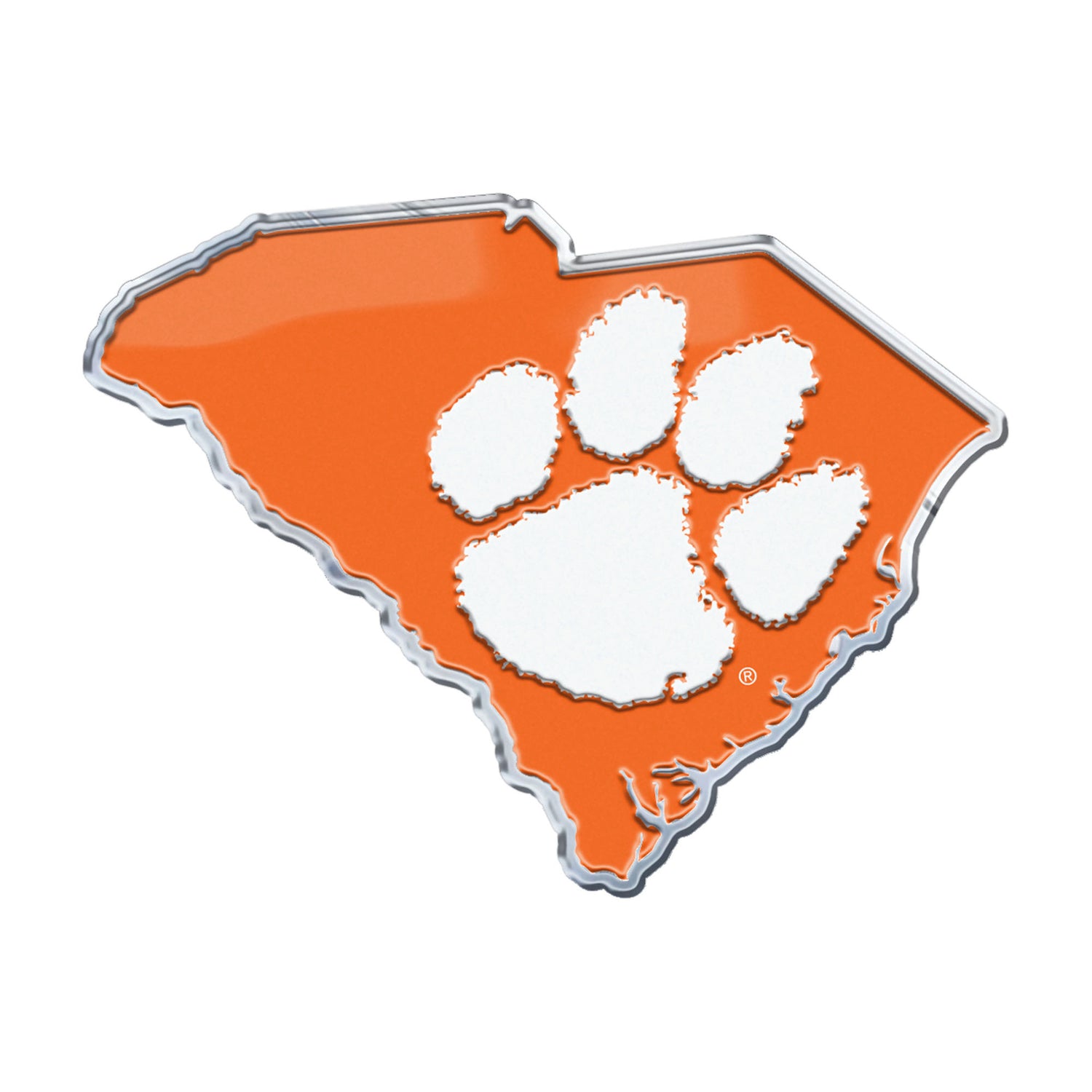 Fanmats Clemson Tigers Embossed State Emblem Fanmats