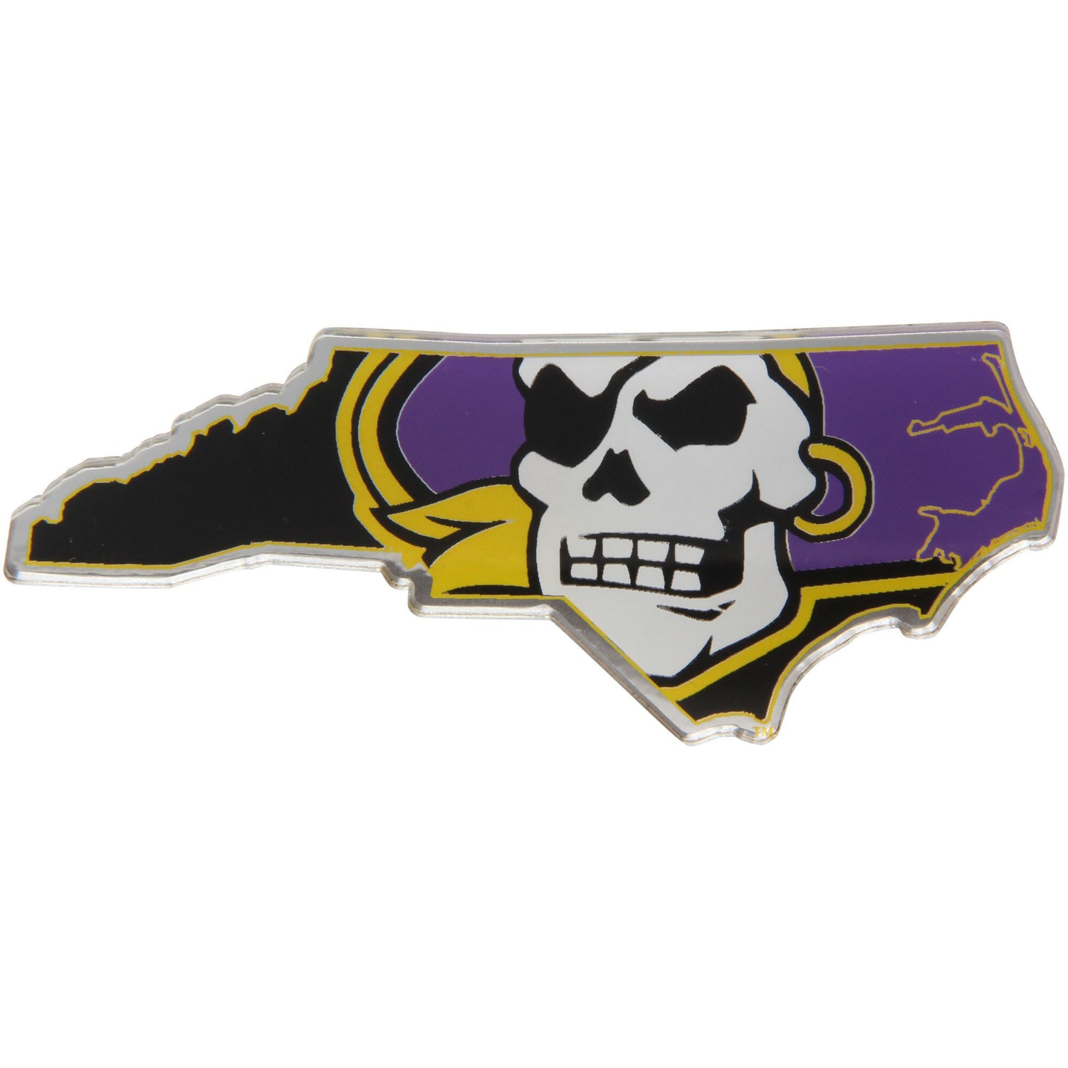 Fanmats East Carolina Pirates Embossed State Emblem Fanmats