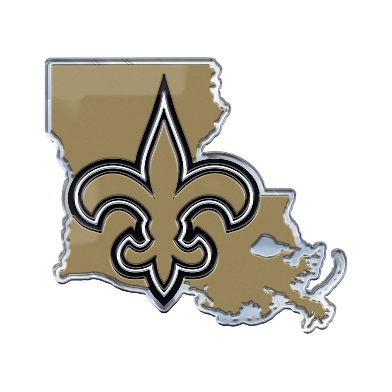 Fanmats New Orleans Saints Embossed State Emblem Fanmats