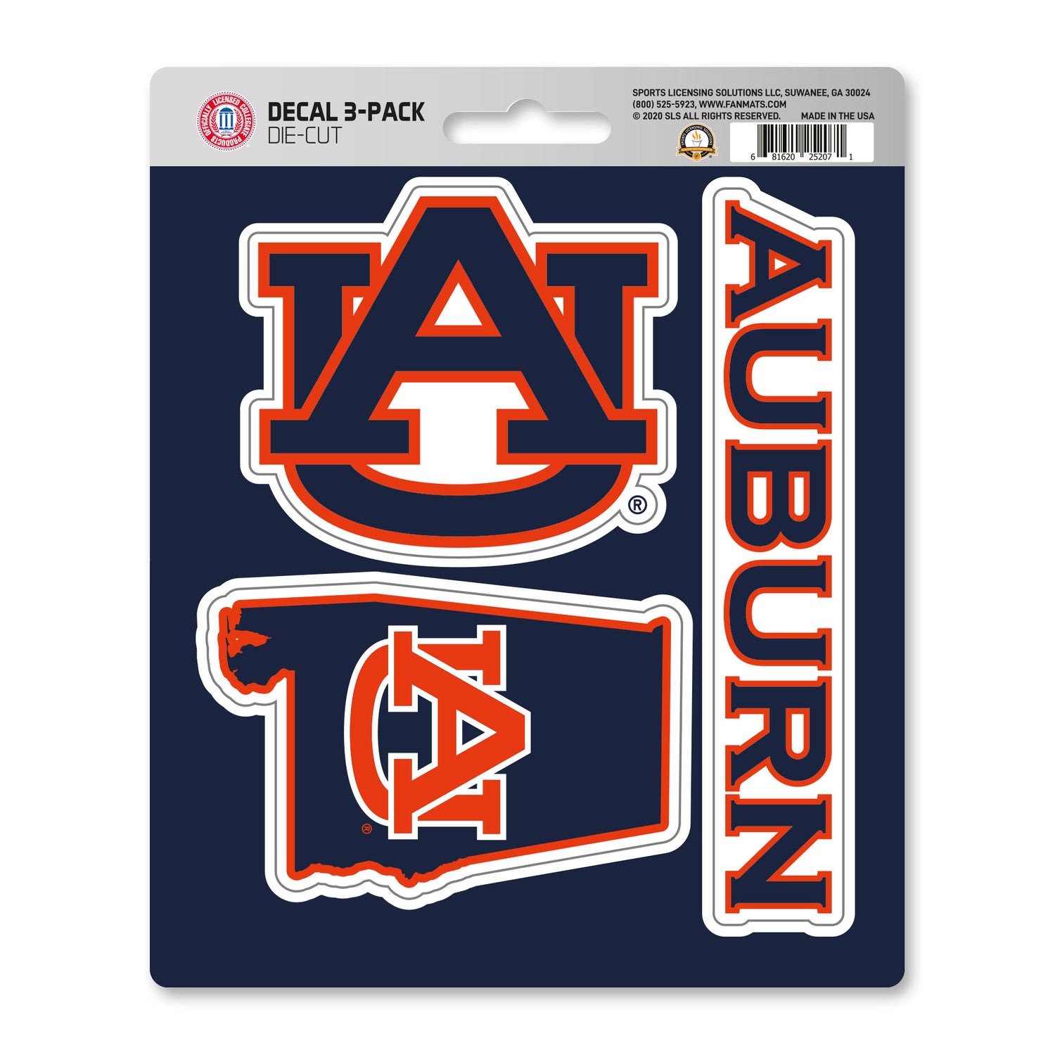 Fanmats Auburn Tigers Decal 3pk