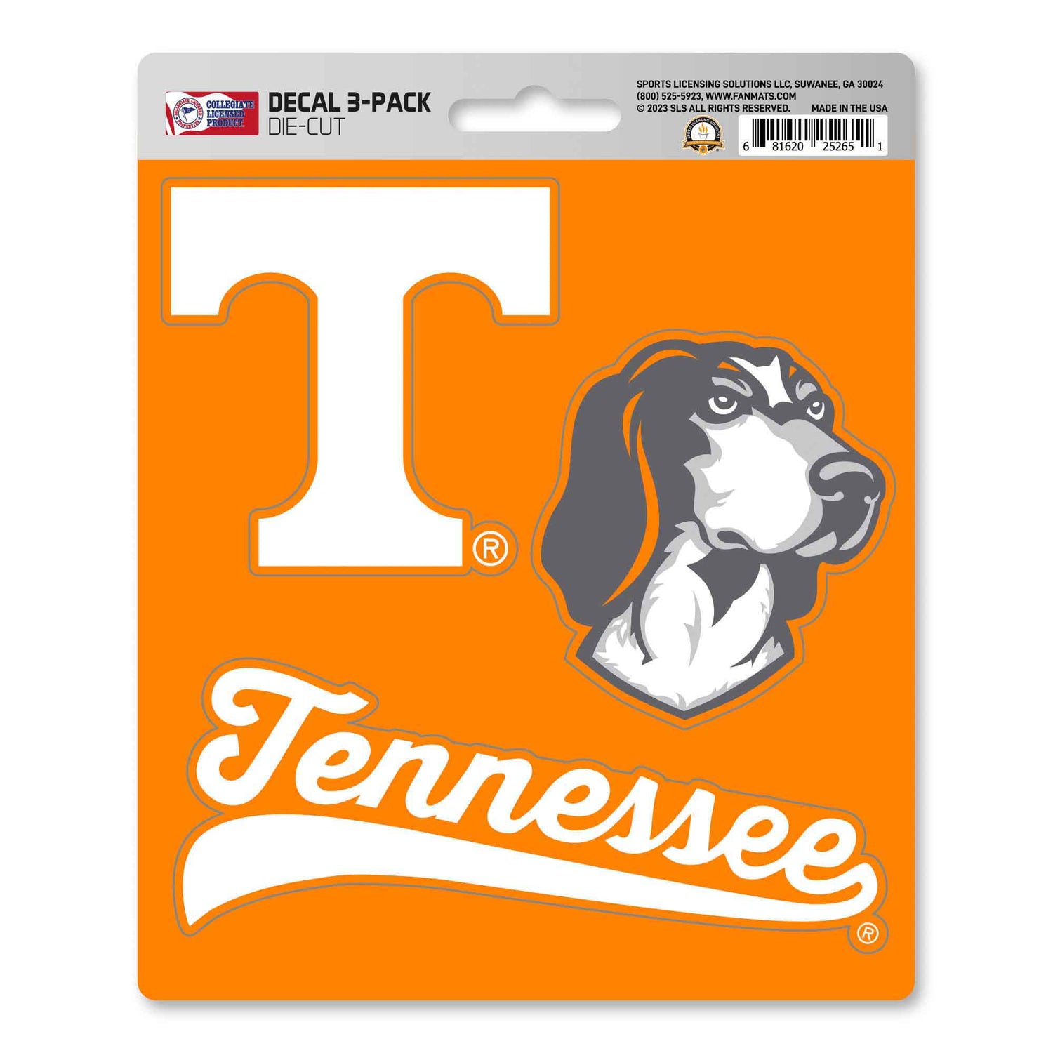 Fanmats Tennessee Volunteers Decal 3pk Fanmats