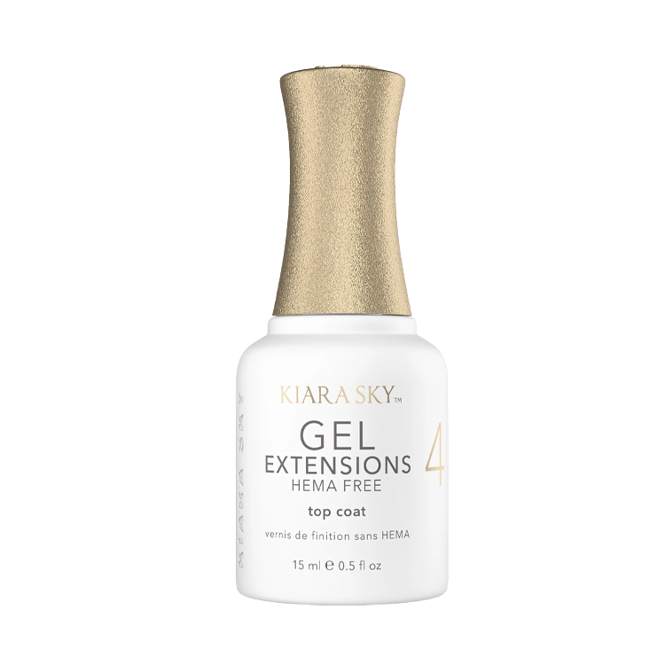 Kiara Sky Gel Extensions Hema-Free Non-Wipe Topcoat Step #4