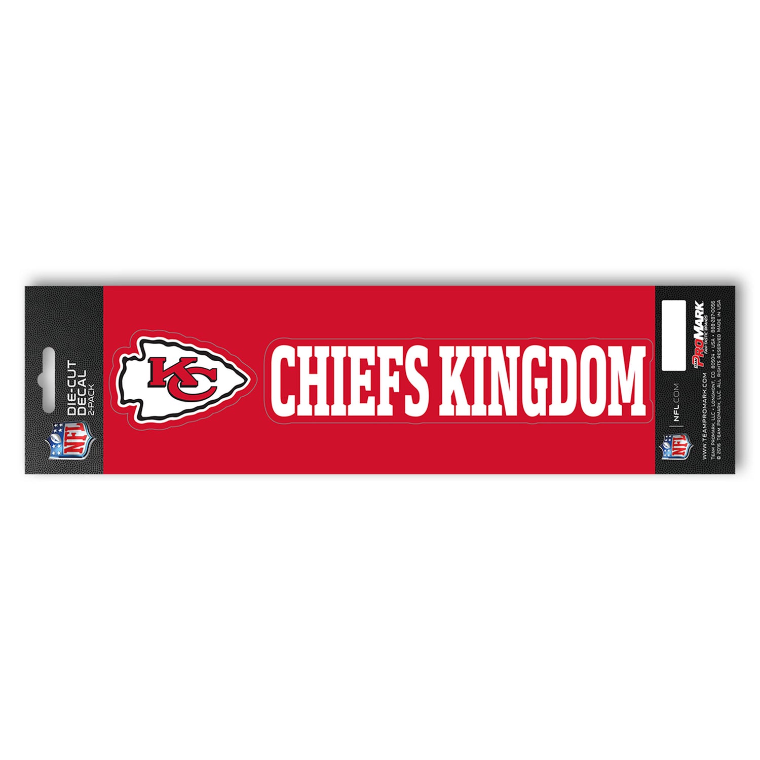 Fanmats Kansas City Chiefs Team Slogan Decal