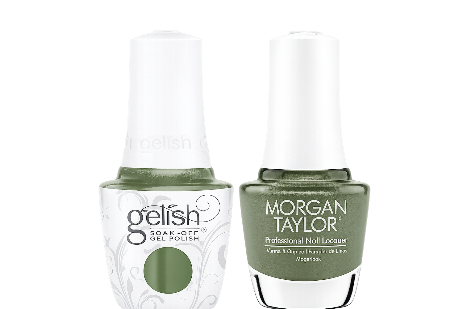 **PRE-ORDER**Gelish & Morgan Taylor Bougie by Nature Collection Duo – Moss be Great .5 oz