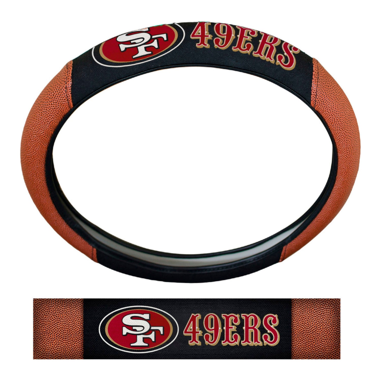 Fanmats San Francisco 49ers Sports Grip Steering Wheel Cover Fanmats