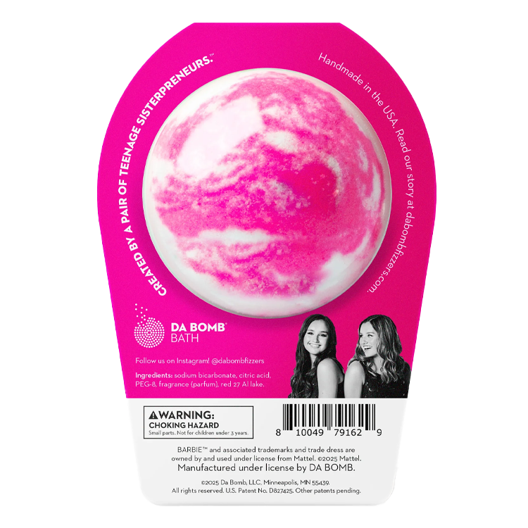 Da Bomb Barbie Pink Swirl Bath Bomb