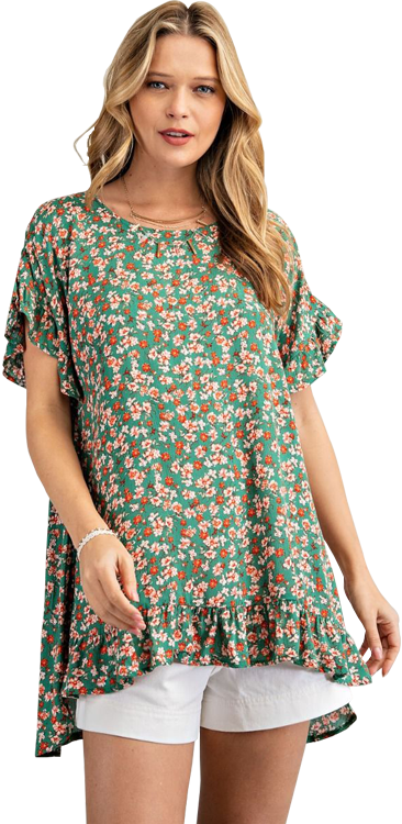 Easel Floral Tunic