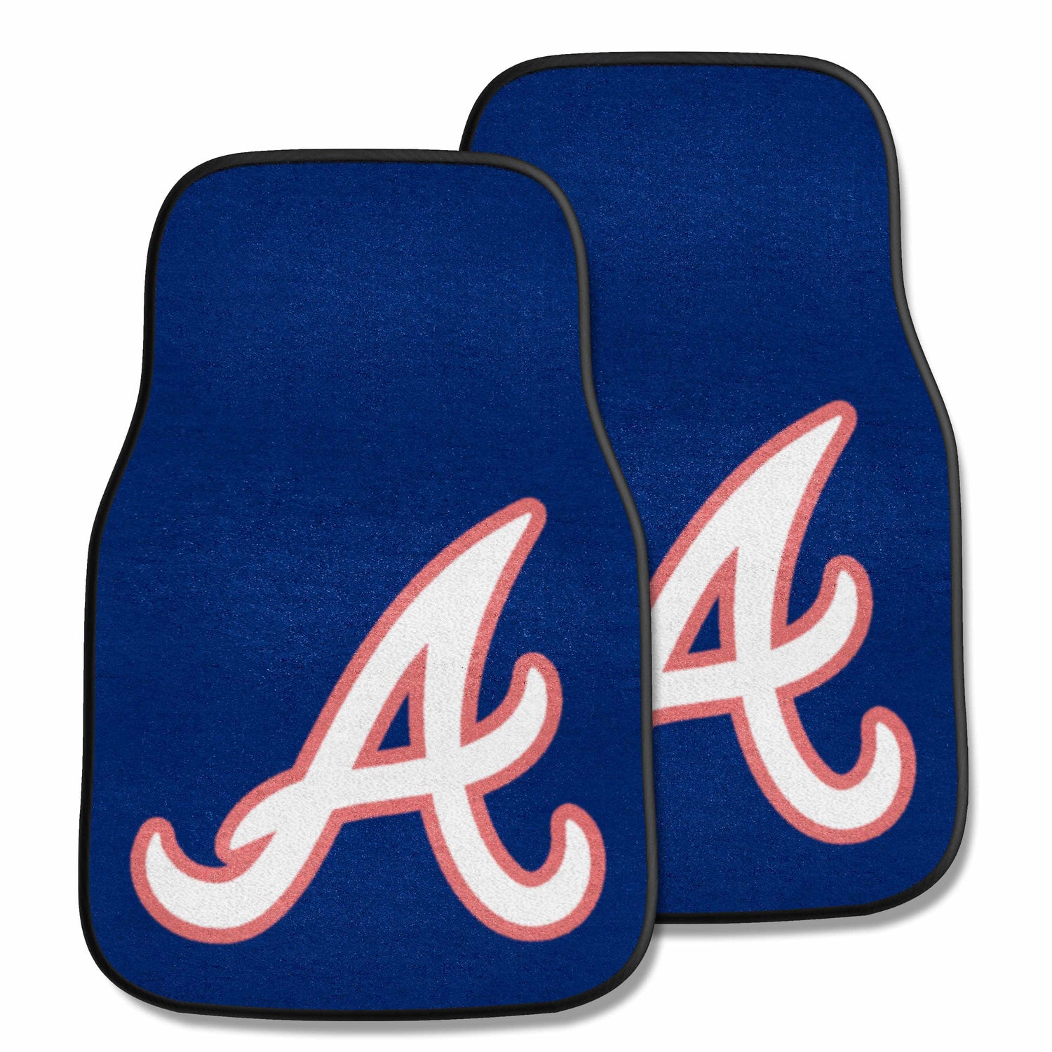 Fanmats Atlanta Braves 2pc Carpet Car Mat Set - PinkPro Beauty Supply