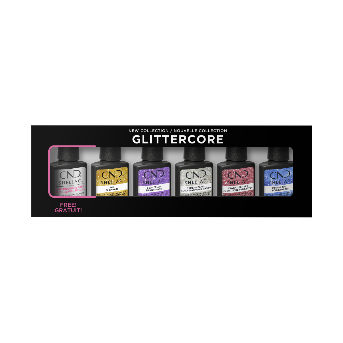 ** PRE ORDER** CND Shellac Glittercore Prepack