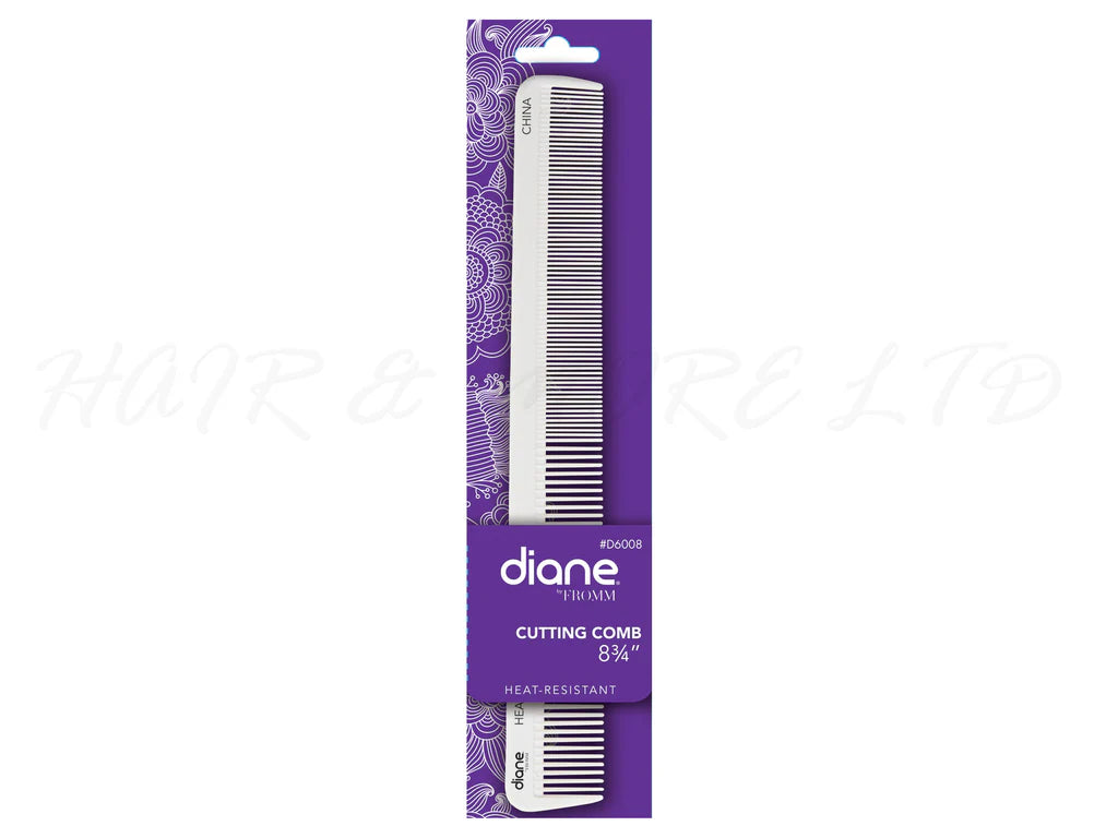 Diane Cutting Comb White 8 3/4