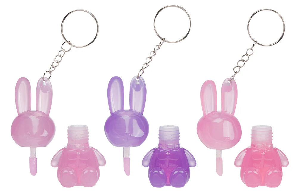 Beauty Treats Bunny Lip Oil Keychain Assorted Colors