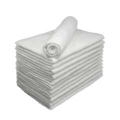 Bleachsafe Salon Towels White 12 Pack - PinkPro Beauty Supply