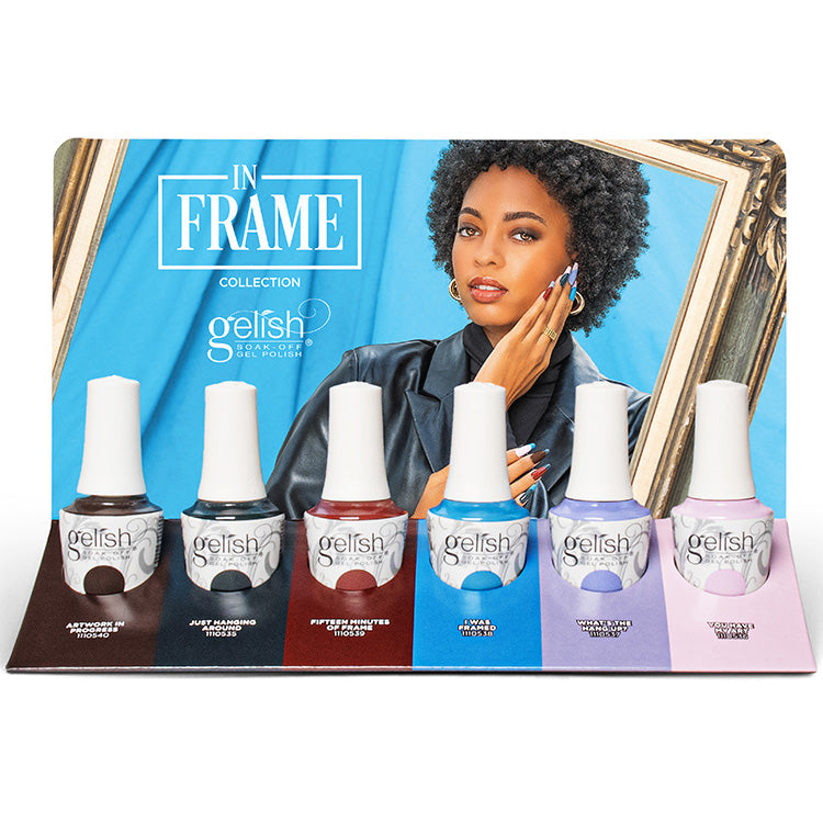 Gelish Soak-Off Gel Polish In Frame Collection 6 Piece Display