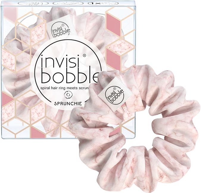 Invisibobble Sprunchie - Marbelous My Precious (Elegant Pink)
