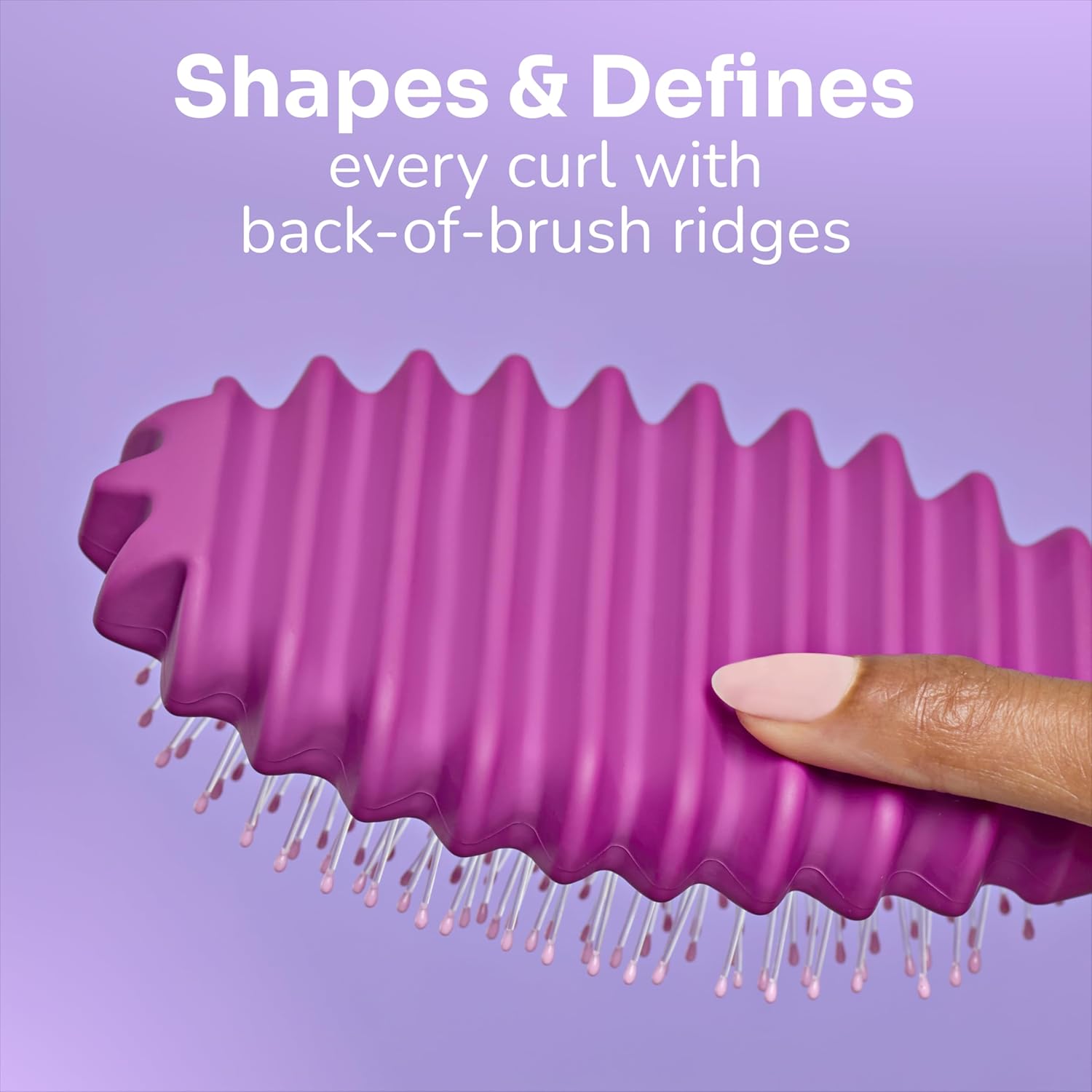 Wet Brush Curl Shaper Detangler Brush - Purple