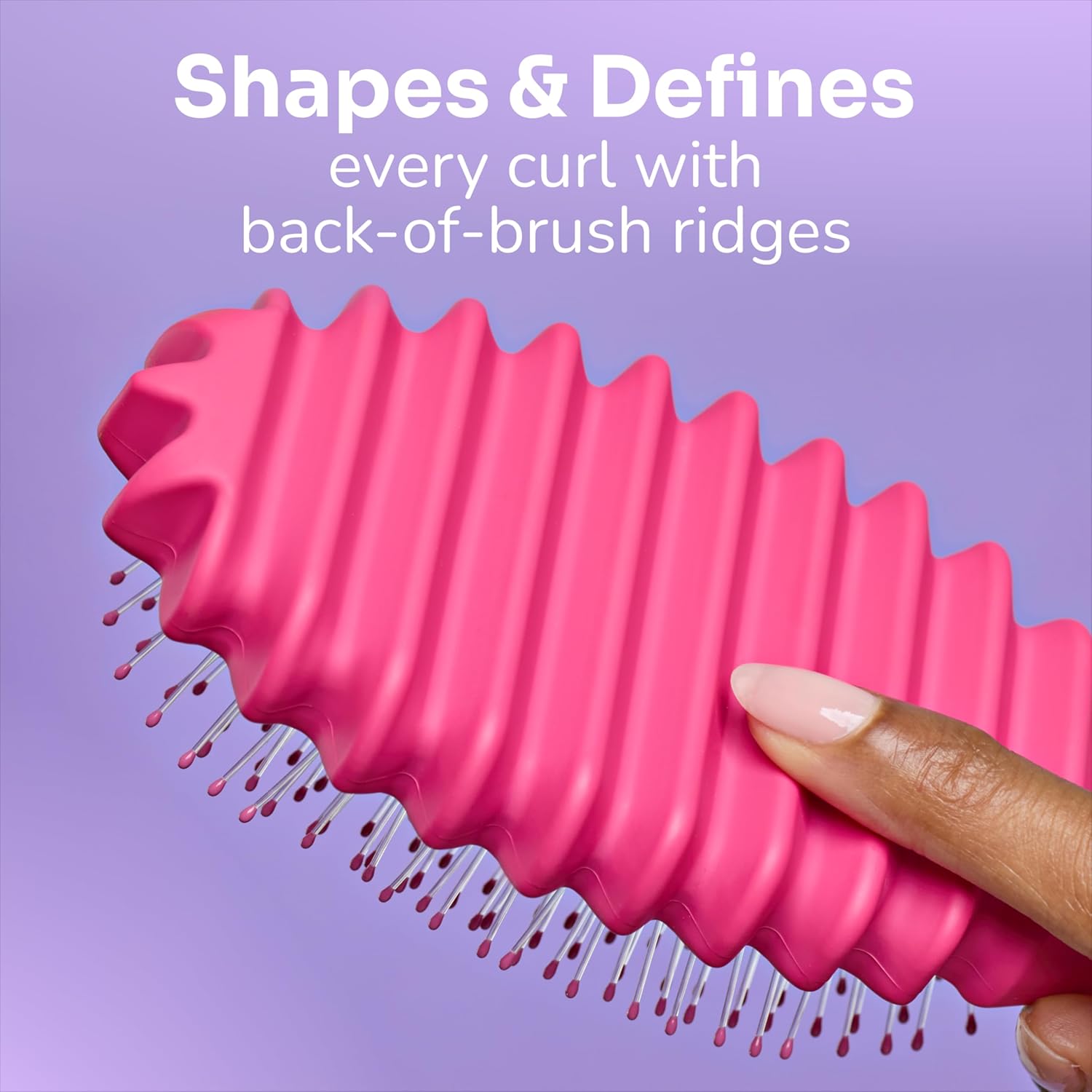 Wet Brush Curl Shaper Detangler Brush - Pink
