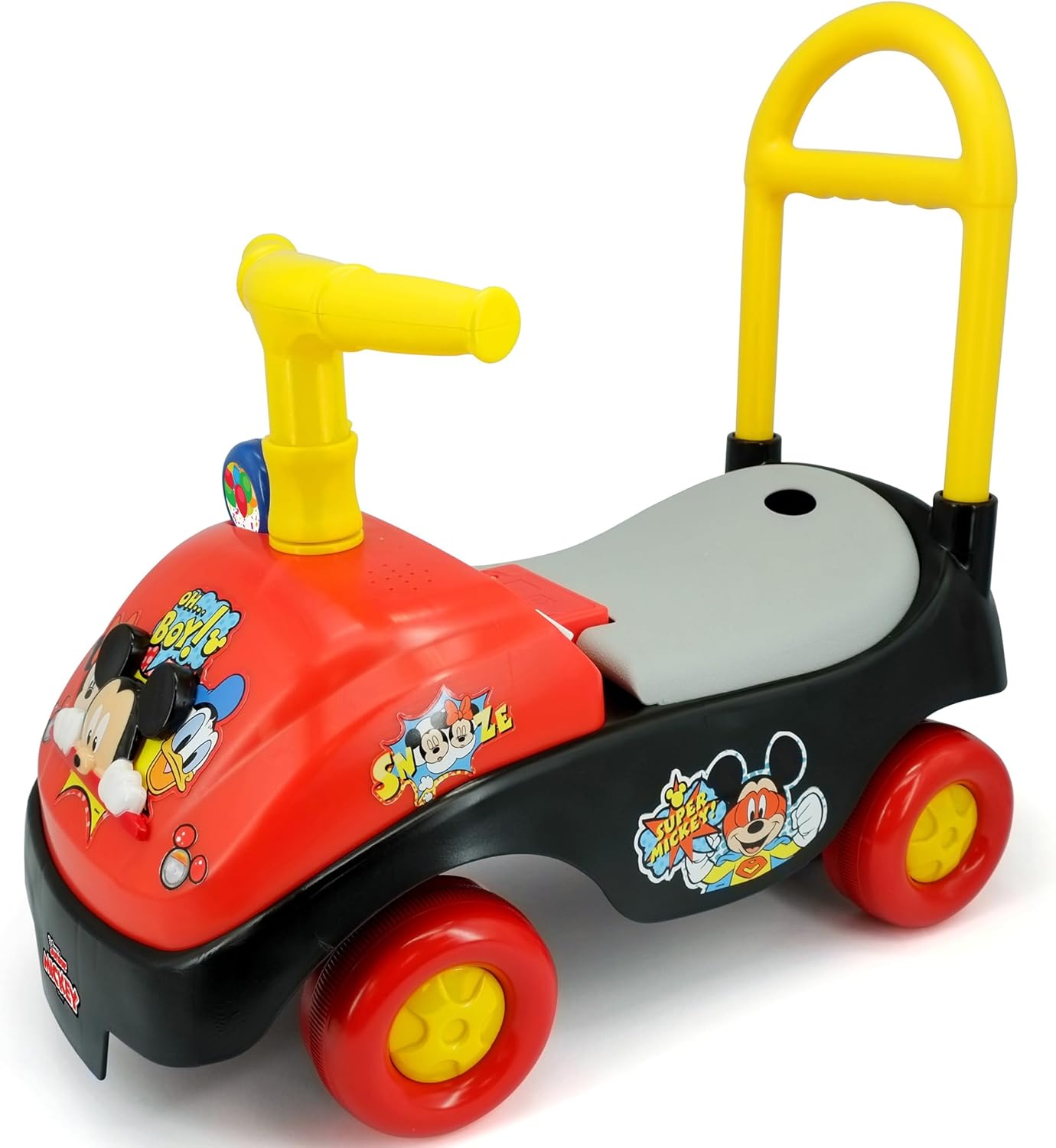 Foldable Handle Ride-On - Mickey Disney Foot to Floor Vehicle 18-36mo