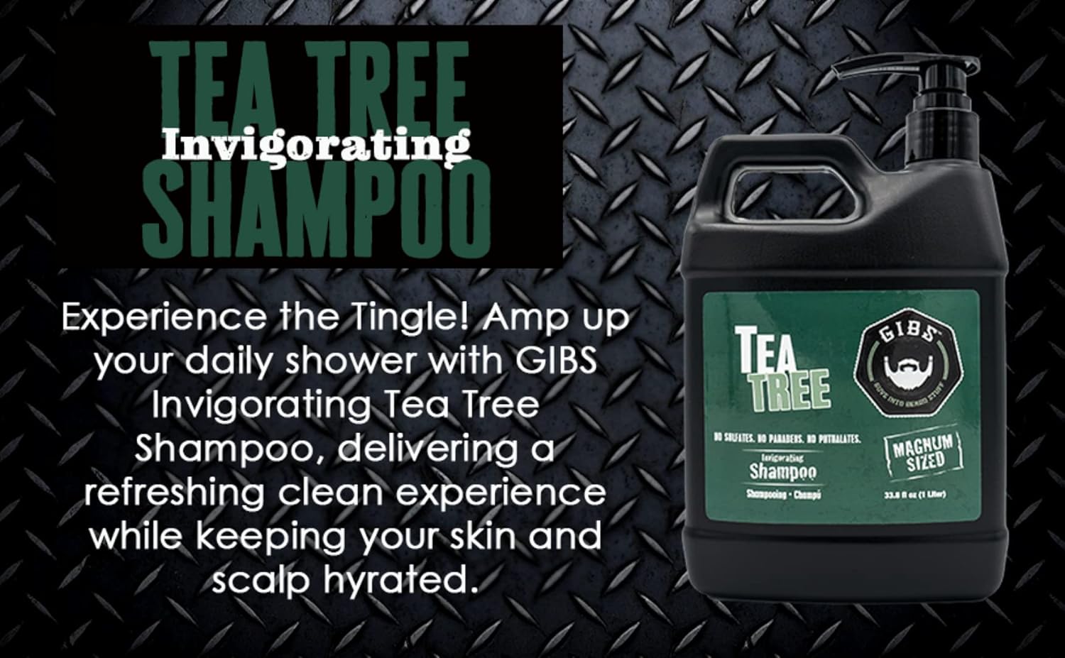 Gibs Tea Tree Invigorating Shampoo 12 oz.